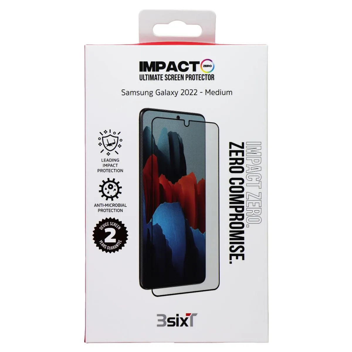 3SIXT ImpactZero Ultimate Screen Protector for Samsung Galaxy S22  (Plus) Edge Protection Guard Screen Protector Coating