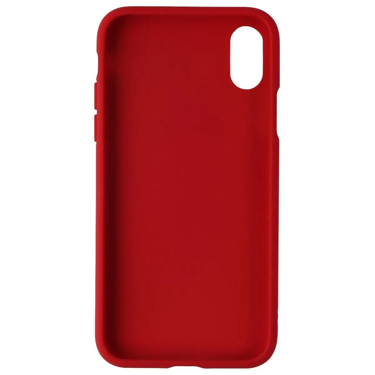 Adidas 3-Stripes Snap Case for Apple iPhone Xs/X - Red Luxury Layer Texture Vivid Detail