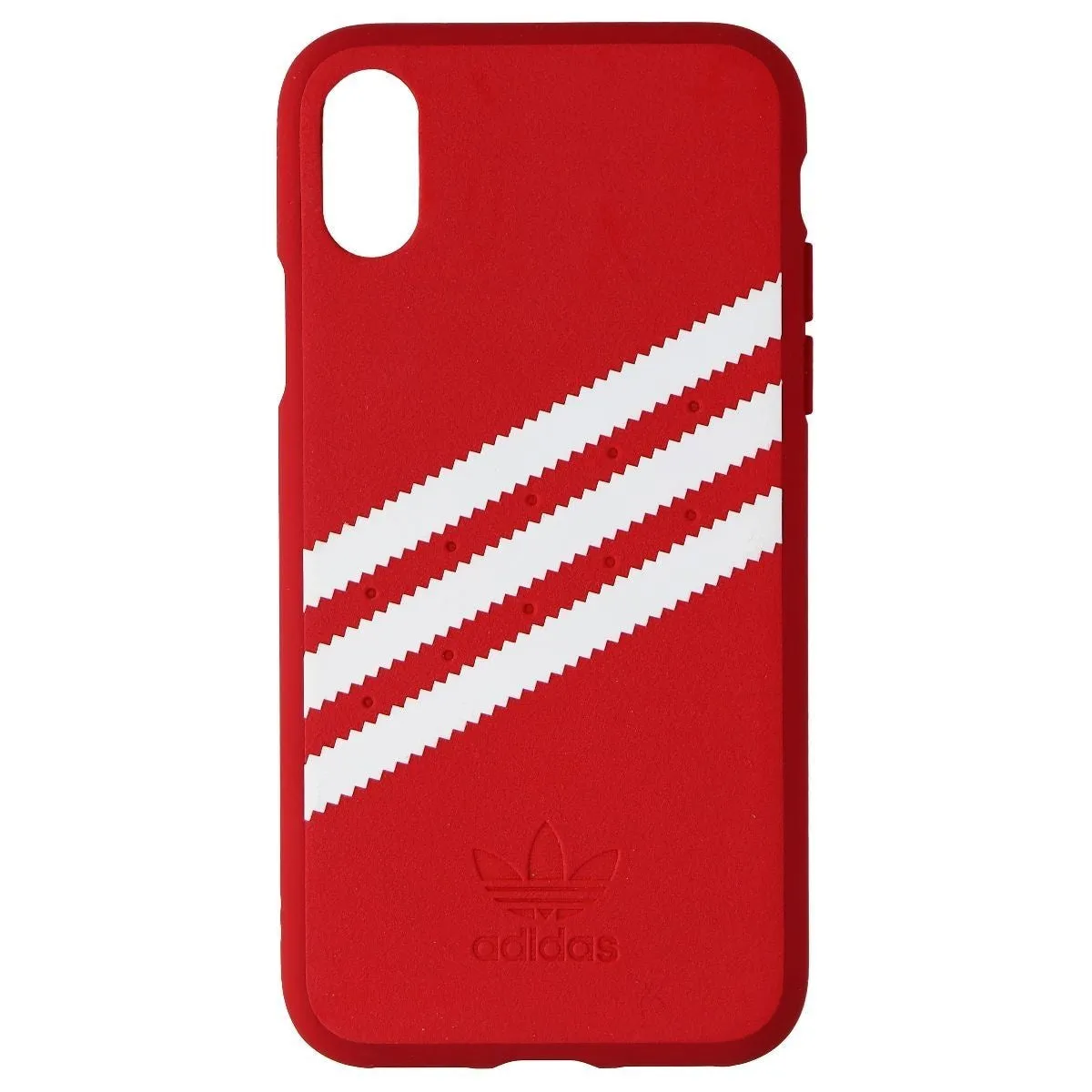 Adidas 3-Stripes Snap Case for Apple iPhone Xs/X - Red Lightweight Build Luxury Appeal