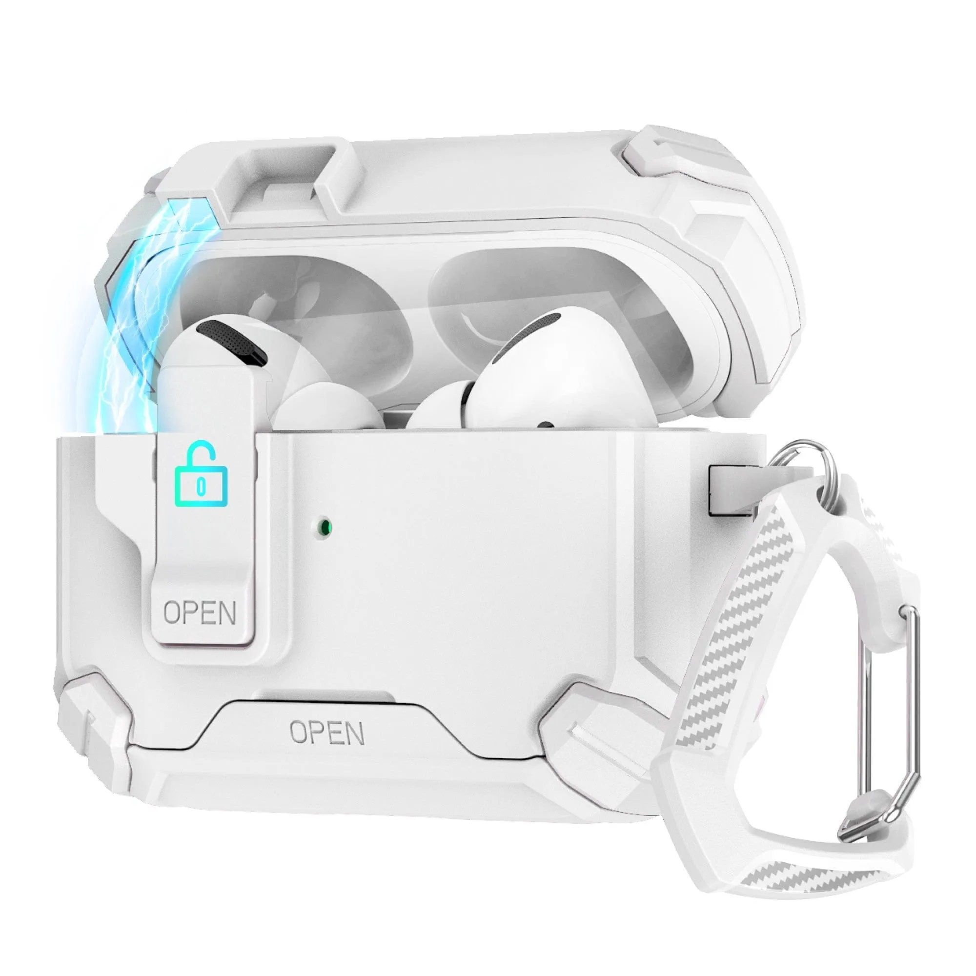 Soft Surface Grip vivid soft pastel leather airpods case AirPods Pro 3 Case - MagSafe, Heavy-Duty, Secure Lock | Raider Series