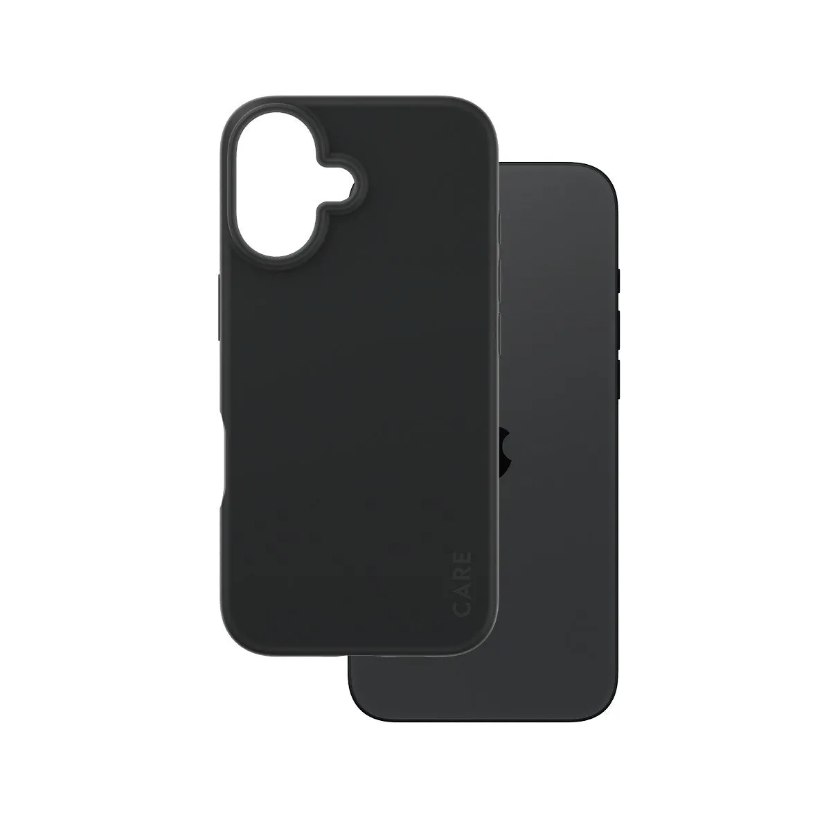 Flexible structure Minimalist Aesthetic CARE by PanzerGlass? Case Black iPhone 16