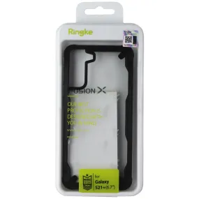 Ringke Fusion X Series Case for Samsung Galaxy S21 Plus - Clear / Black Vivid Surface Scratch Barrier