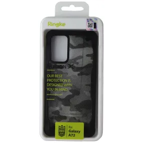 Ringke Fusion X Series Case for Samsung Galaxy A72 - Black Camo Light Form