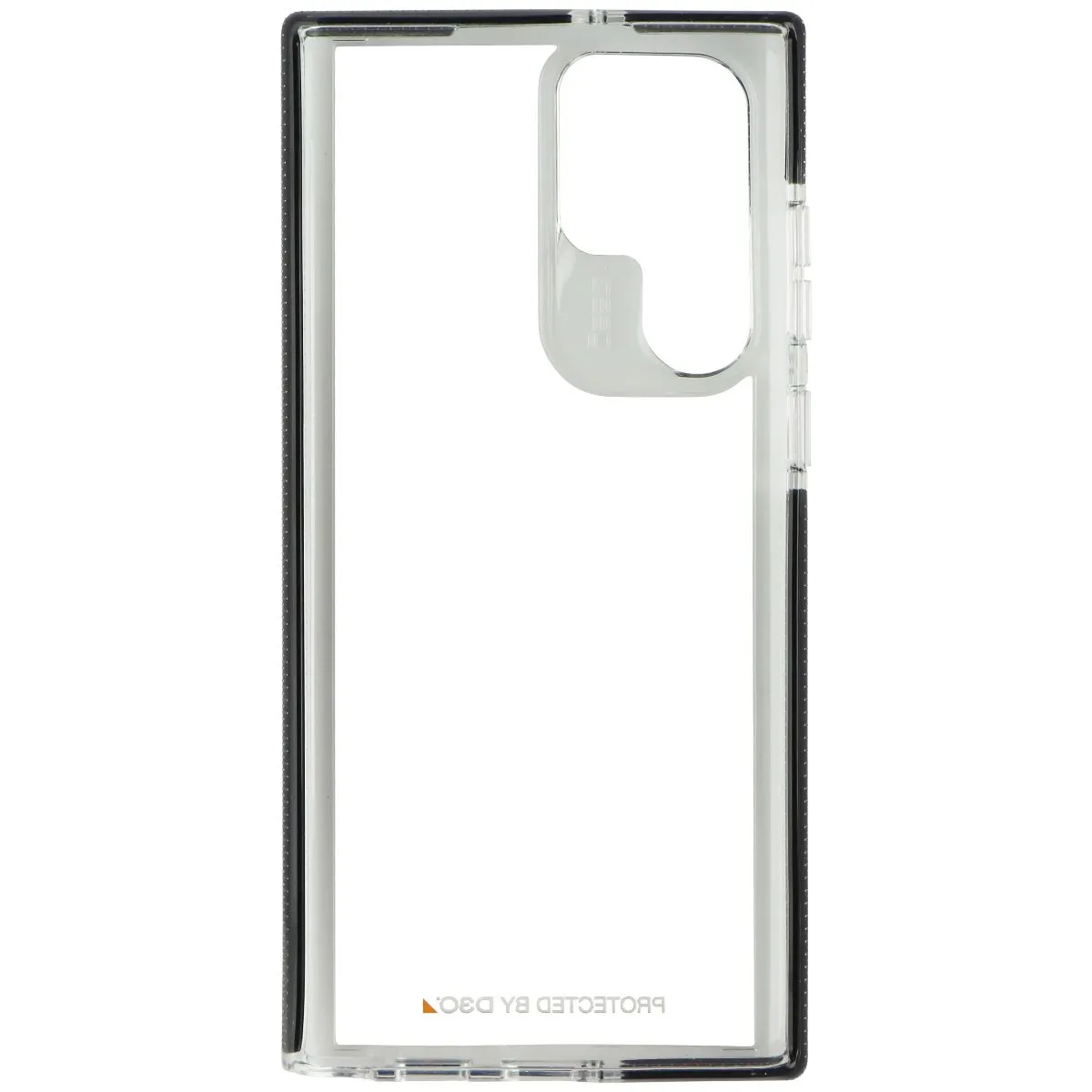 ZAGG Gear4 Santa Cruz Series Case for Samsung Galaxy S22 Ultra - Clear/Black Vivid Design Texture