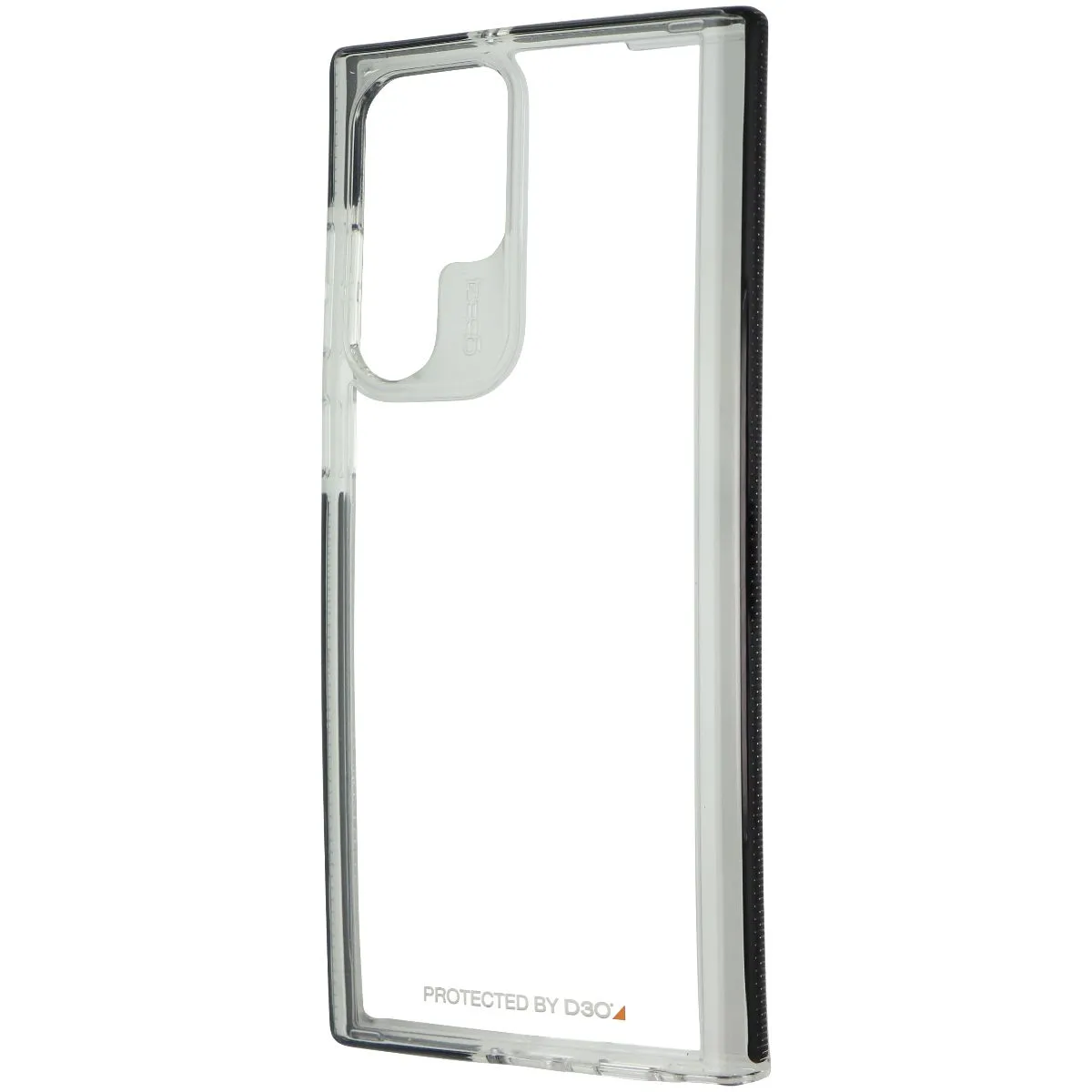ZAGG Gear4 Santa Cruz Series Case for Samsung Galaxy S22 Ultra - Clear/Black Easy Grip Sleek Edge