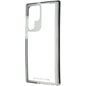 ZAGG Gear4 Santa Cruz Series Case for Samsung Galaxy S22 Ultra - Clear/Black Easy Grip Sleek Edge