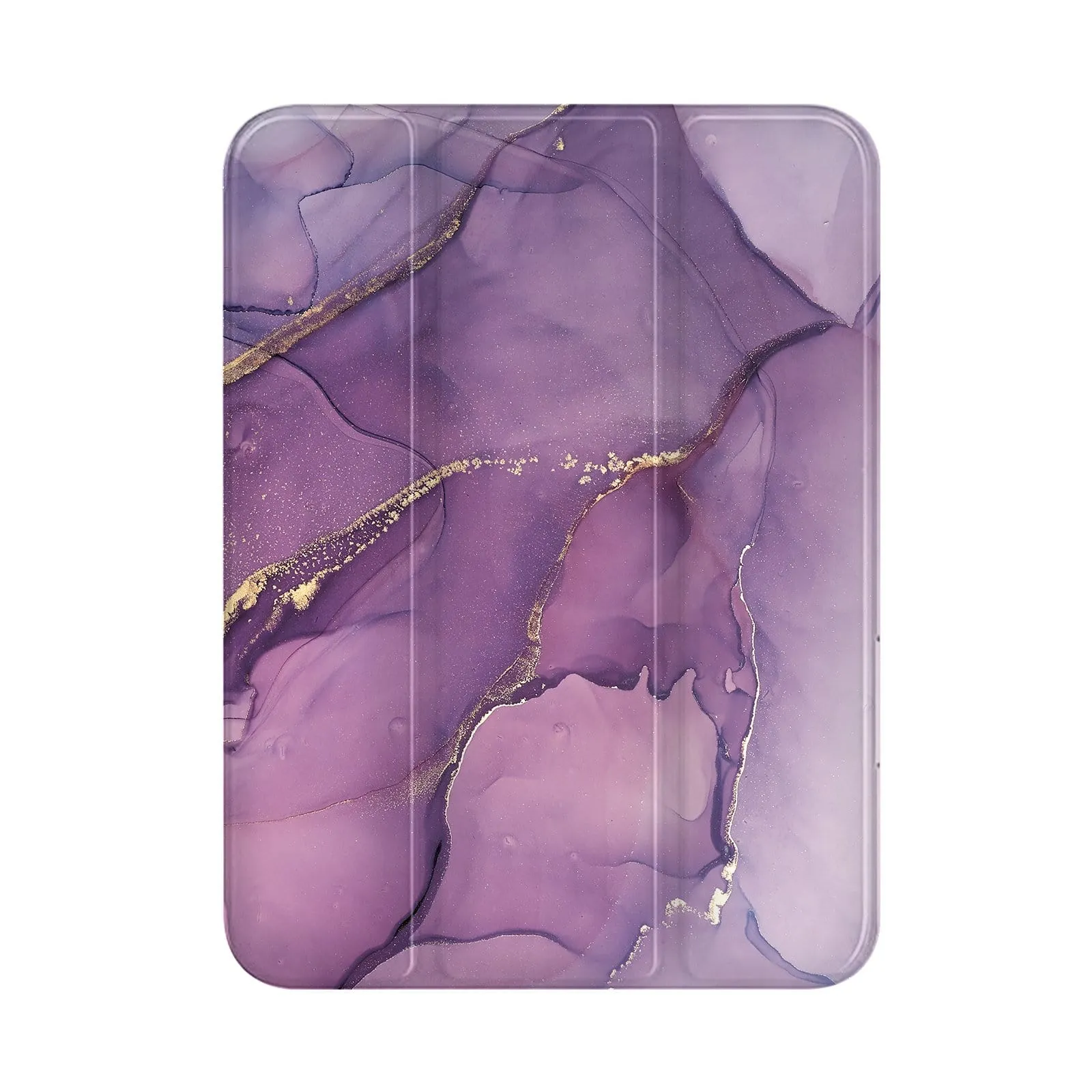 fold stand pad holder ergonomic pad holder Inspire Series Purple Marble Folio Case - iPad Mini
