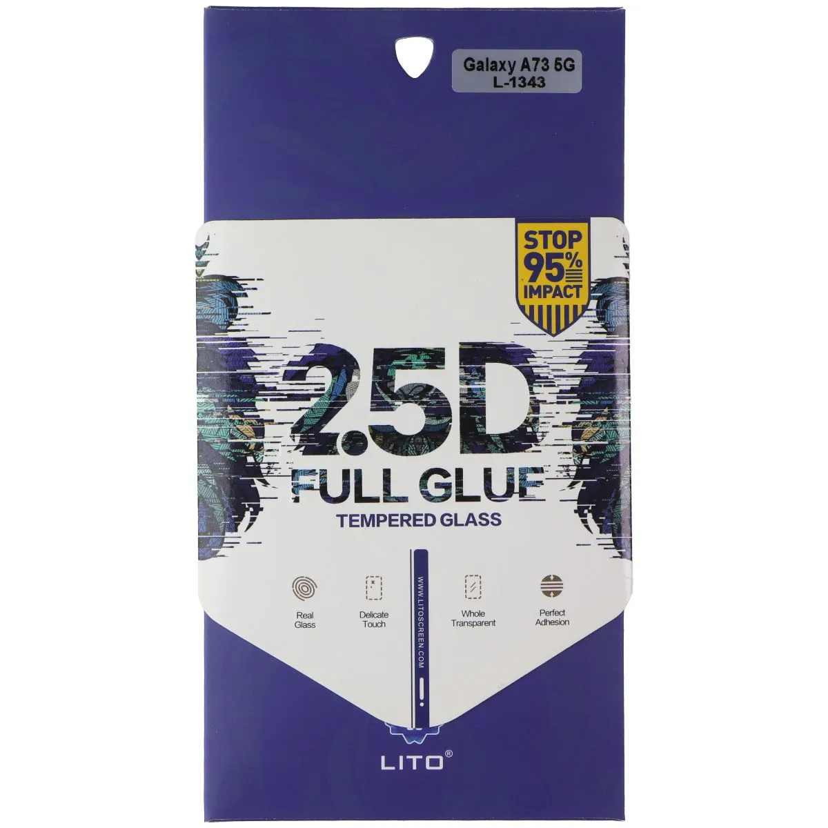 LITO 2.5D Full Glue Tempered Glass Screen Protector for Samsung Galaxy A73 5G Premium Quality