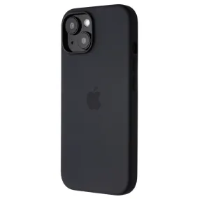 Pocket Size Stylish Detailing Apple Official Silicone Case for MagSafe for iPhone 15 - Black