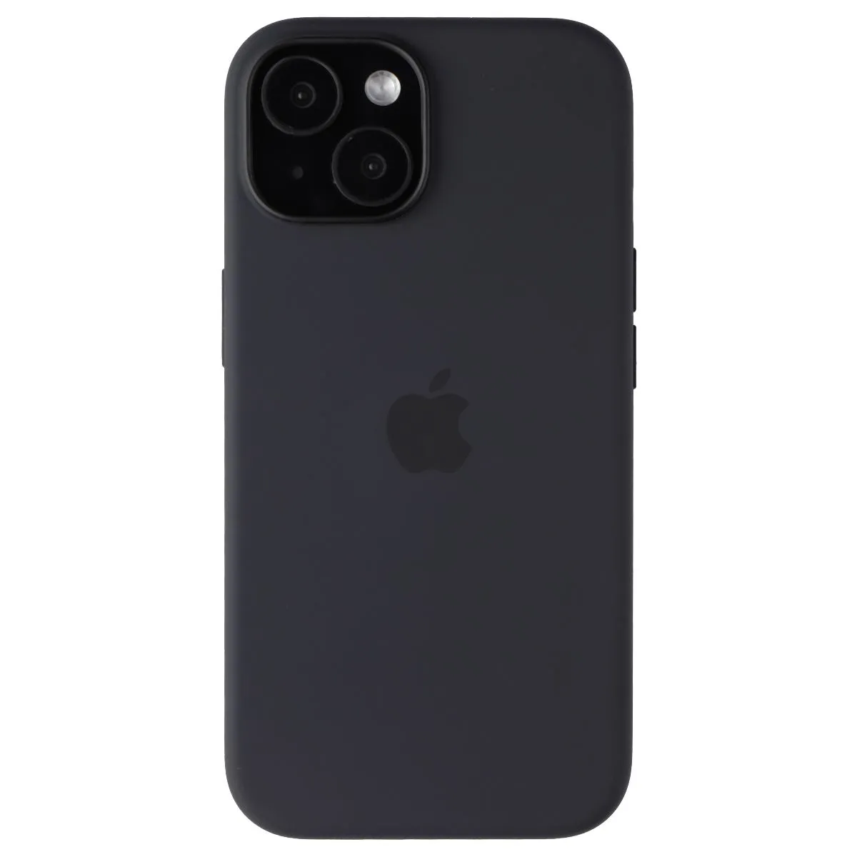 Protective Design Minimal Build Texture Apple Official Silicone Case for MagSafe for iPhone 15 - Black