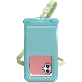 AquaBuddy | Aquamarine Ocean Blue Shimmer Waterproof Phone Pouch Tablet Armor Guard modern office accessory Tablet Armor Pro Elite