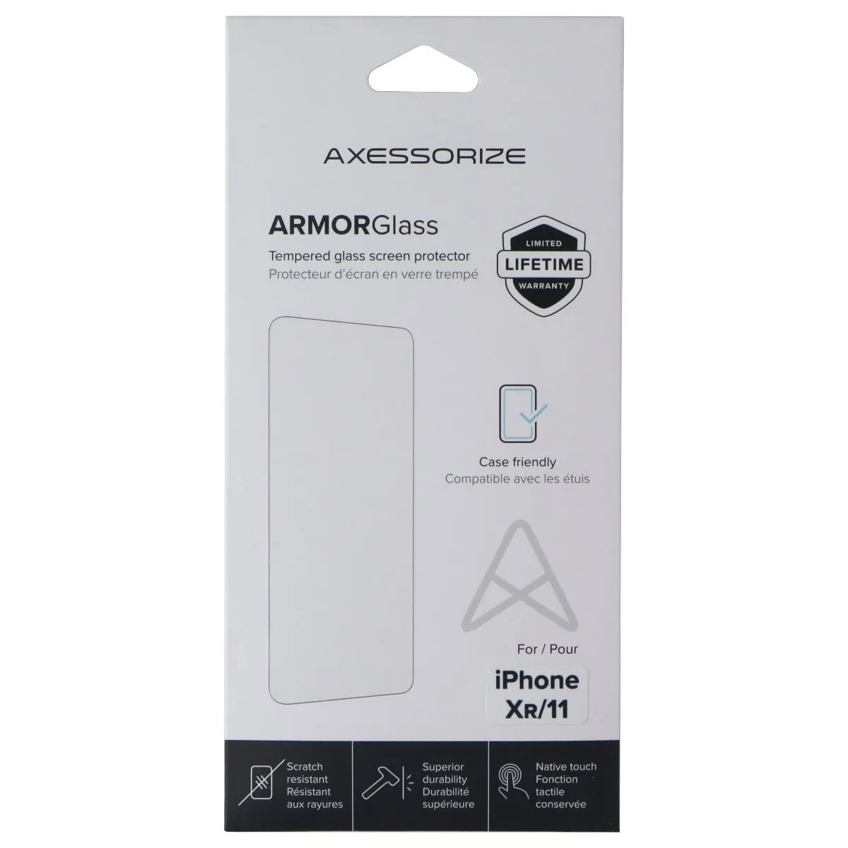 Axessorize ArmorGlass Screen Protector for Apple iPhone XR/11 Screen Armor Max