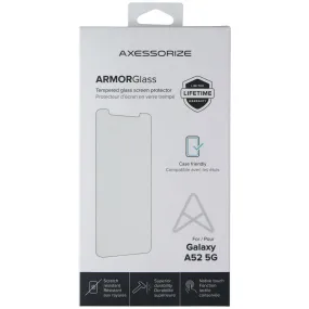 AXESSORIZE ArmorGlass Tempered Glass Screen Protector for Samsung Galaxy A52 5G fingerprint resistant glass