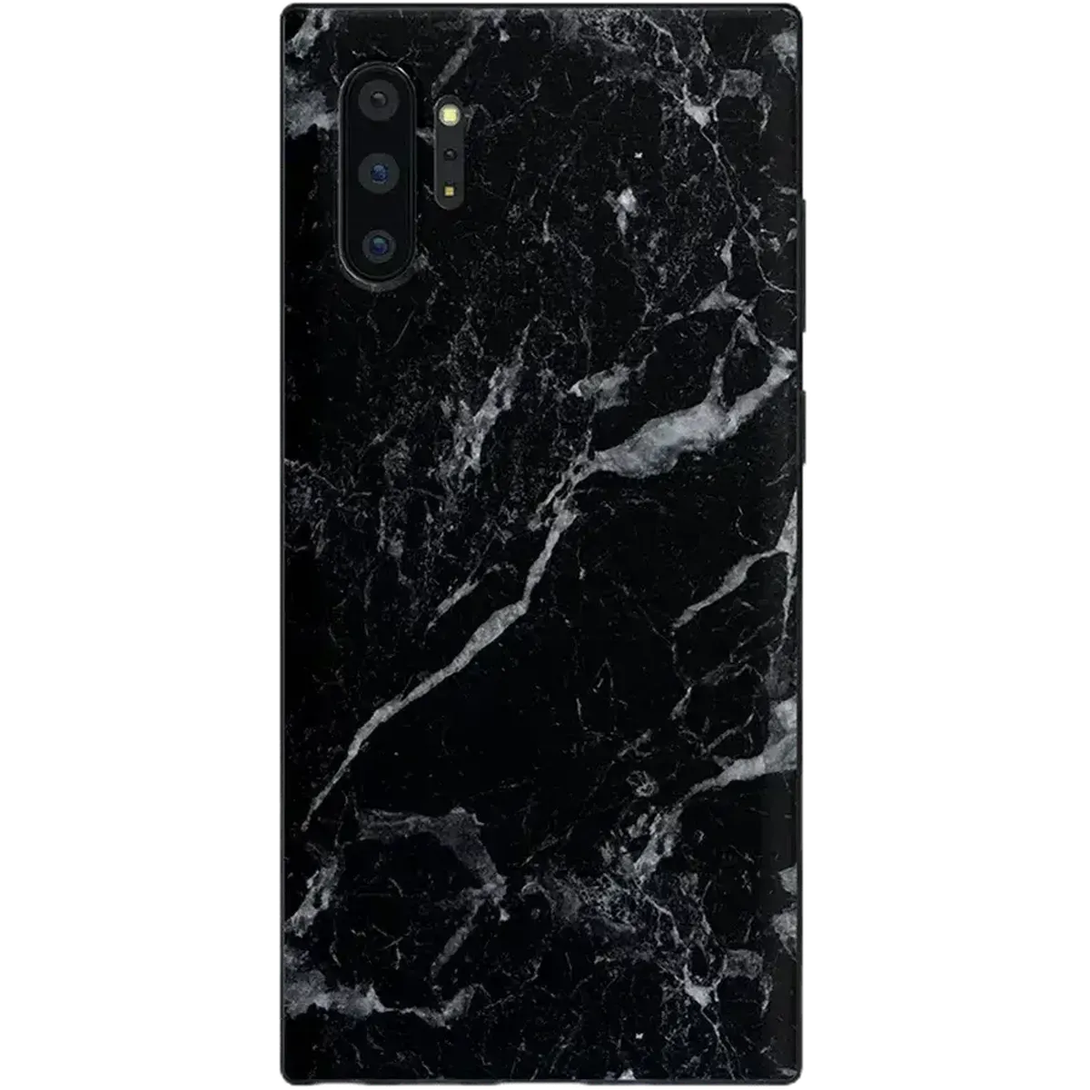 Black Pearl | Classic Black Marble Samsung Case Classic Look Hybrid Shield