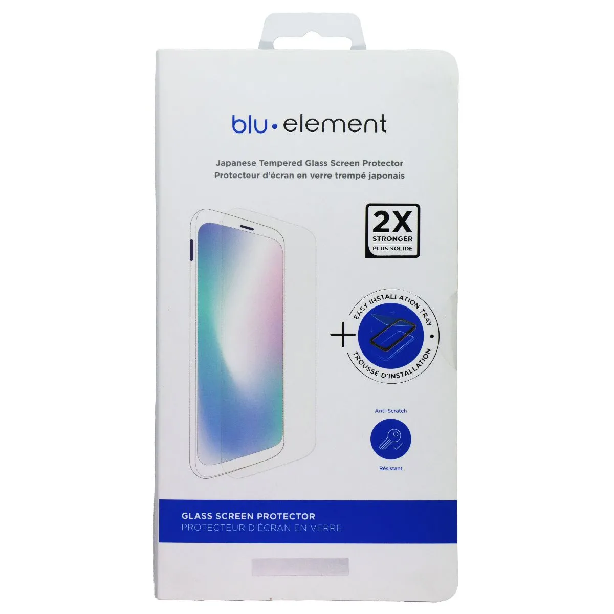 BLU Element Glass Screen Protector for Apple iPhone 13 / 13 Pro / 12 / 12 Pro daily protection cover