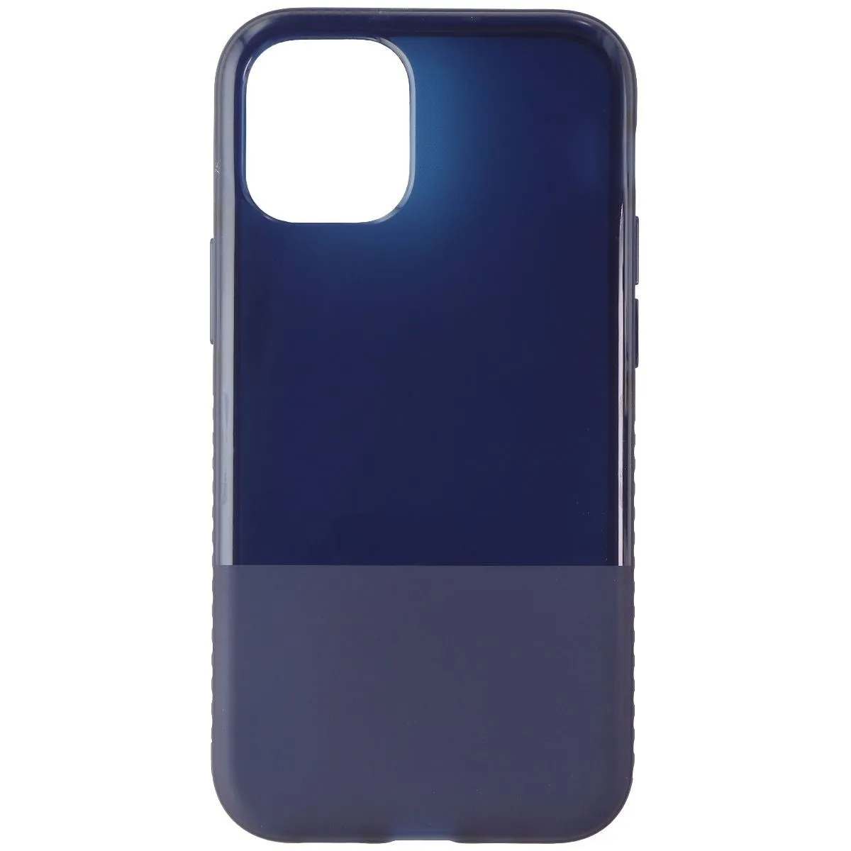 Ergonomic form Protective Design Texture BodyGuardz Stack Flexible Gel Case for iPhone 12 mini - Navy Blue