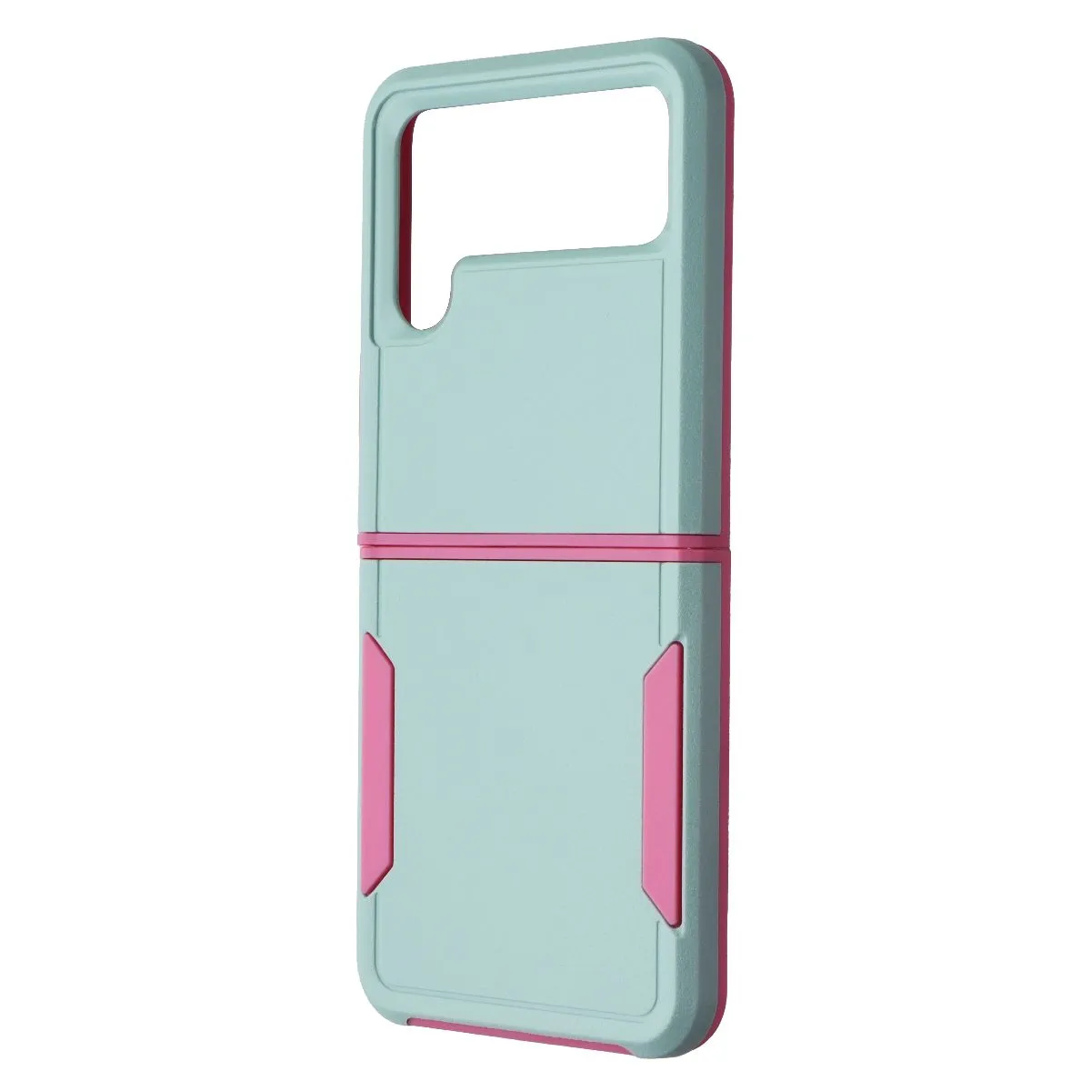 Case Brand Case for Samsung Galaxy Z Flip4 - Aqua / Pink Anti Shock Comfort Grip