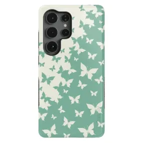 Butterfly Effect | Sage Colorblock Samsung Case Gloss Finish Design