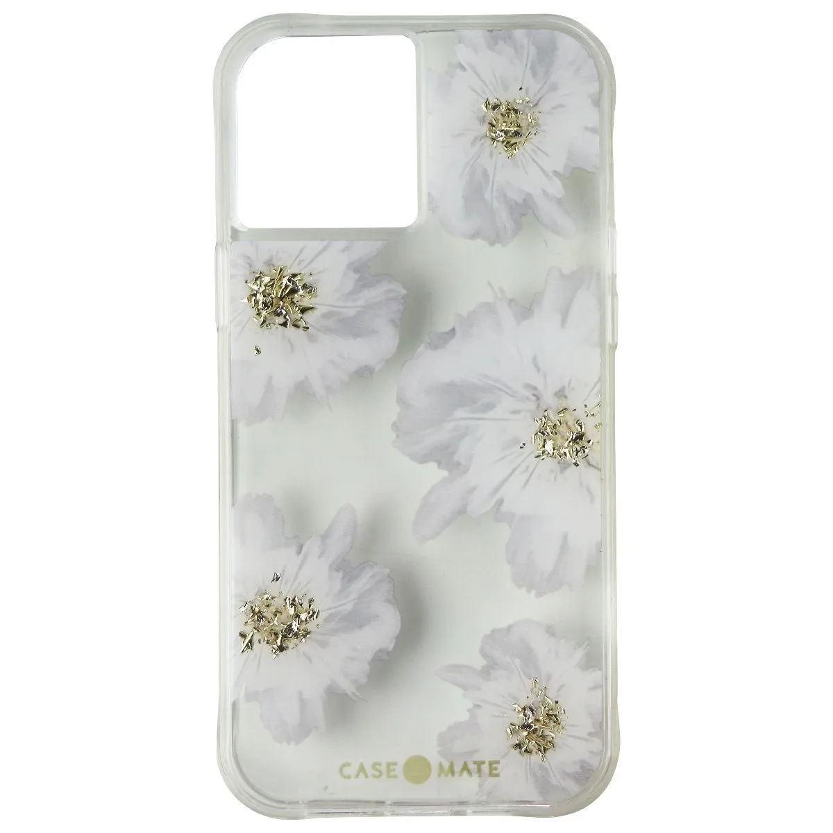 Metal Texture Case-Mate Karat Case for iPhone 12 Pro Max (5G) - Gold Foil Accents/Clear