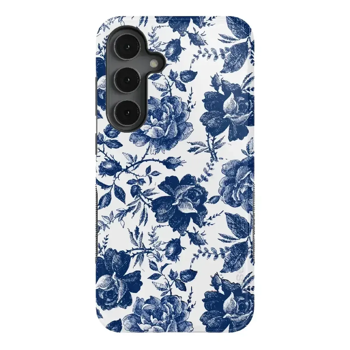 Rose to Fame | Blue & White Rose Floral Samsung Case Matte Guard