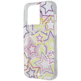 Case-Mate Tough Prints Series Hard Case for iPhone 13 Pro - Neon Stars Vibrant Finish elegant design