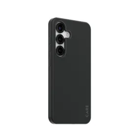 CARE by PanzerGlass? Case Black w. Qi Compatible Samsung Galaxy S25 Non Slip Unique Pattern