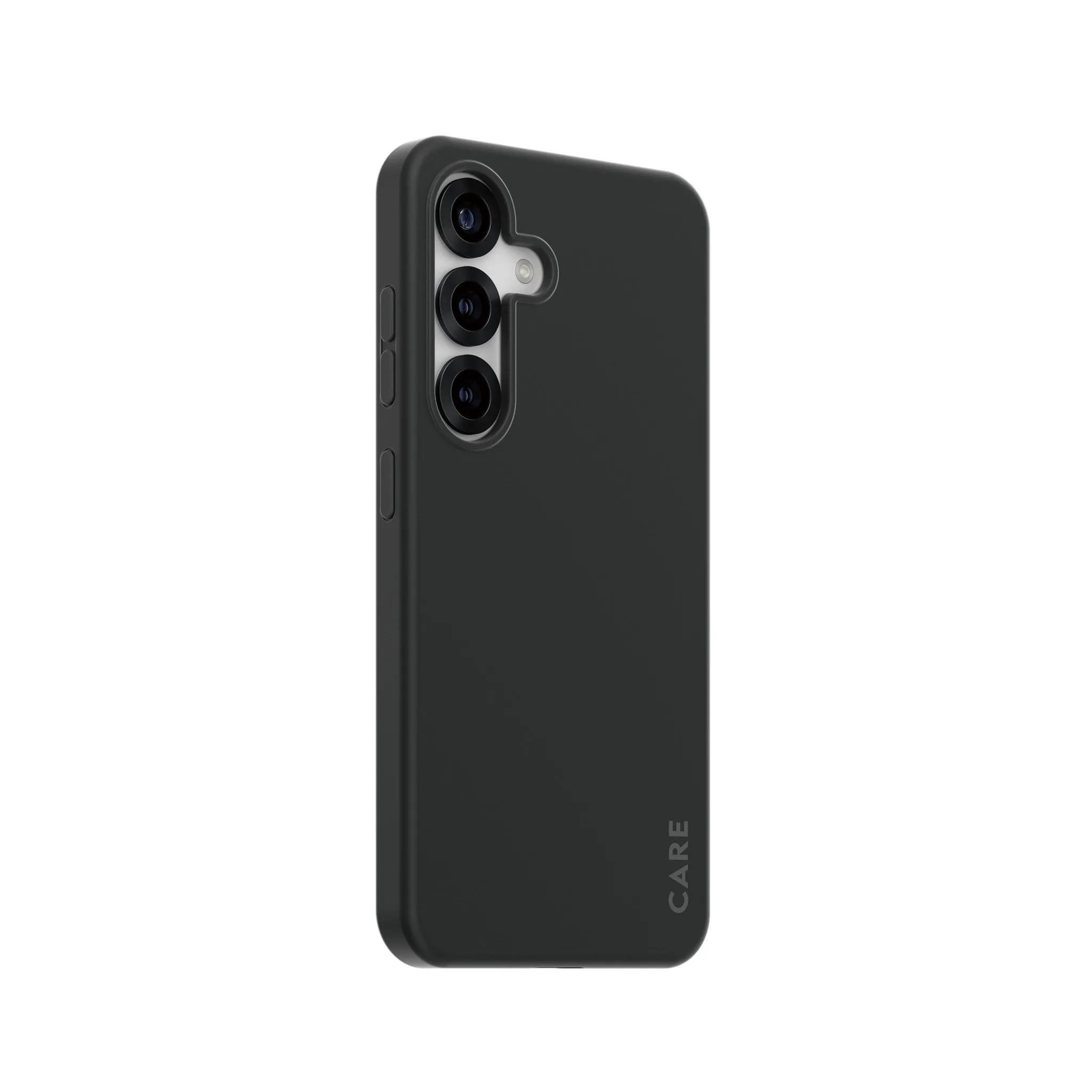 CARE by PanzerGlass? Case Black w. Qi Compatible Samsung Galaxy S25 Non Slip Unique Pattern