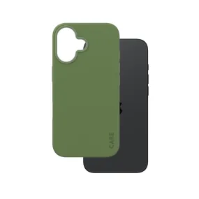 CARE by PanzerGlass? Case Green w. MagSafe iPhone 16 Shock Layer Modern Detail