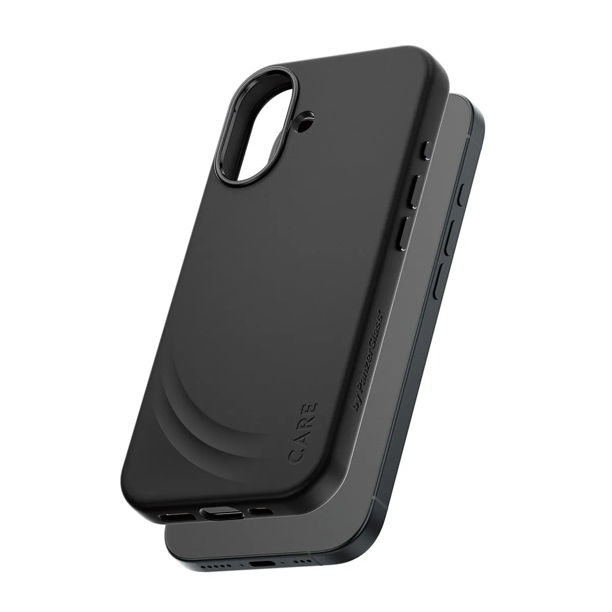 Stylish Detail simple design CARE by PanzerGlass? FLOW Case Black w. MagSafe iPhone 17