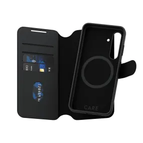 Smooth Edges CARE by PanzerGlass? Tango Two-in-One Wallet Case w. Qi Compatible Samsung Galaxy S24