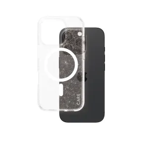 Smooth Look Texture Rugged Design Style CARE by PanzerGlass? Urban Combat Case Star Lit w. White MagSafe iPhone 16 Pro