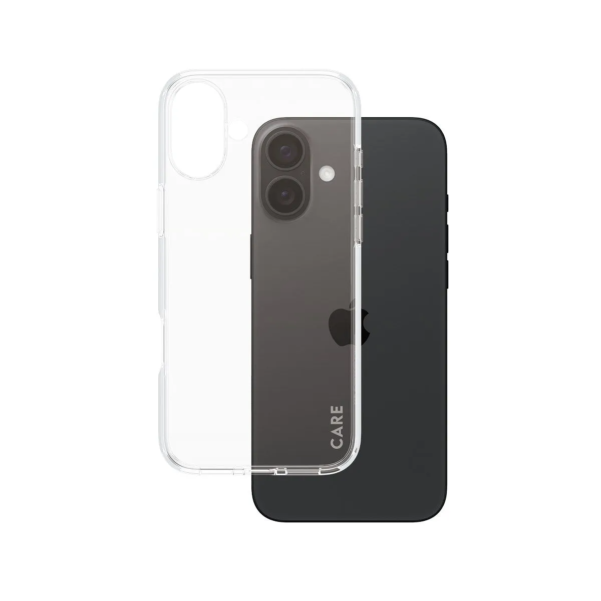 Subtle design CARE by PanzerGlass? Urban Combat Case Transparent iPhone 16 Plus