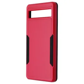 Case Brand Case for Google Pixel 6A - Red / Black Durable Texture Finish