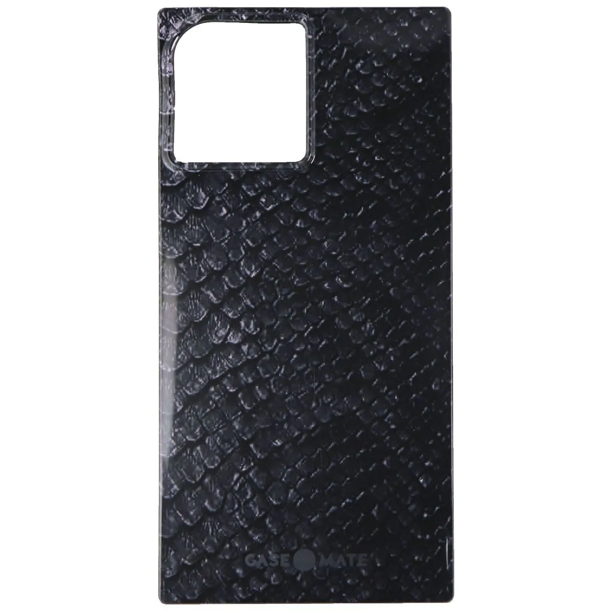 Case-Mate BLOX Series Rectangular Case for iPhone 12 Pro Max - Black Snake Classic Style Luxury Layer Texture