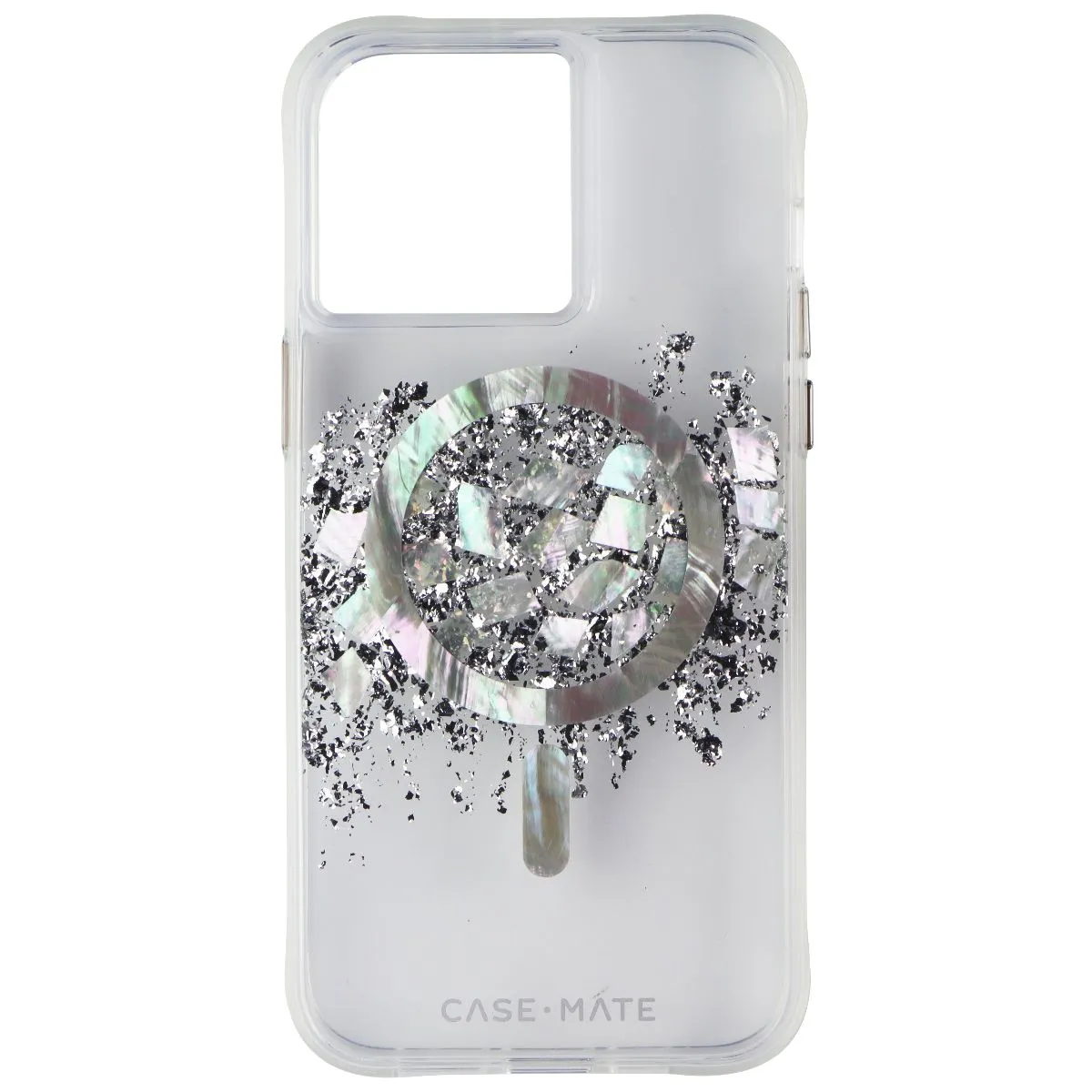 Gloss Finish Texture Compact Design Case-Mate Crystal Series Case for MagSafe for iPhone 15 Pro Max - Touch of Pearl