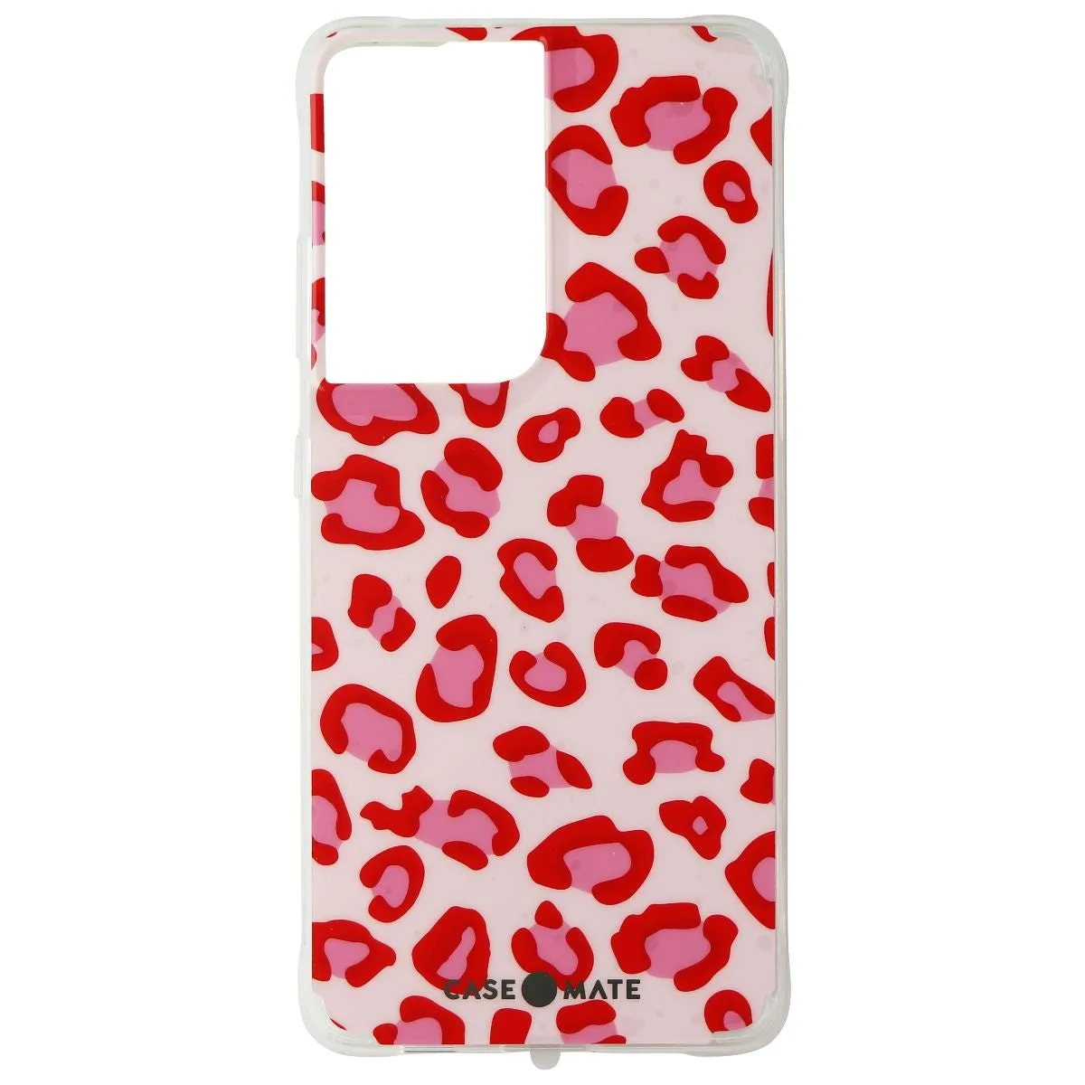 Case-Mate Prints Case for Samsung Galaxy S21 Ultra 5G - Pink Leopard Smooth Surface Layer Soft Texture
