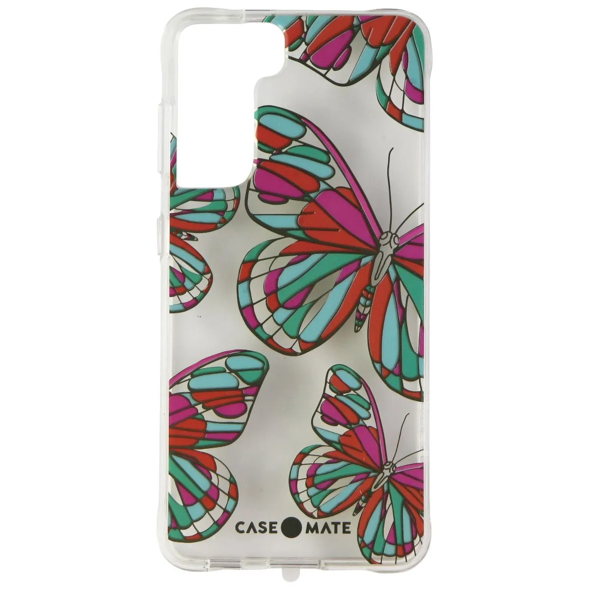 Case-Mate Prints Hardshell Case for Samsung Galaxy S21 5G - Butterflies/Clear Luxury Surface Layer Smooth Surface
