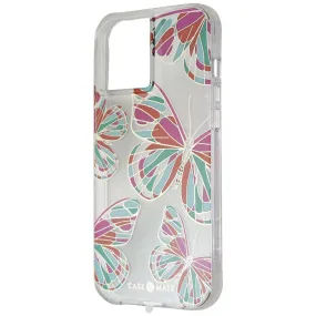 Button Cover Case-Mate Prints Series Case for Apple iPhone 12 Pro Max - Butterflies/Clear