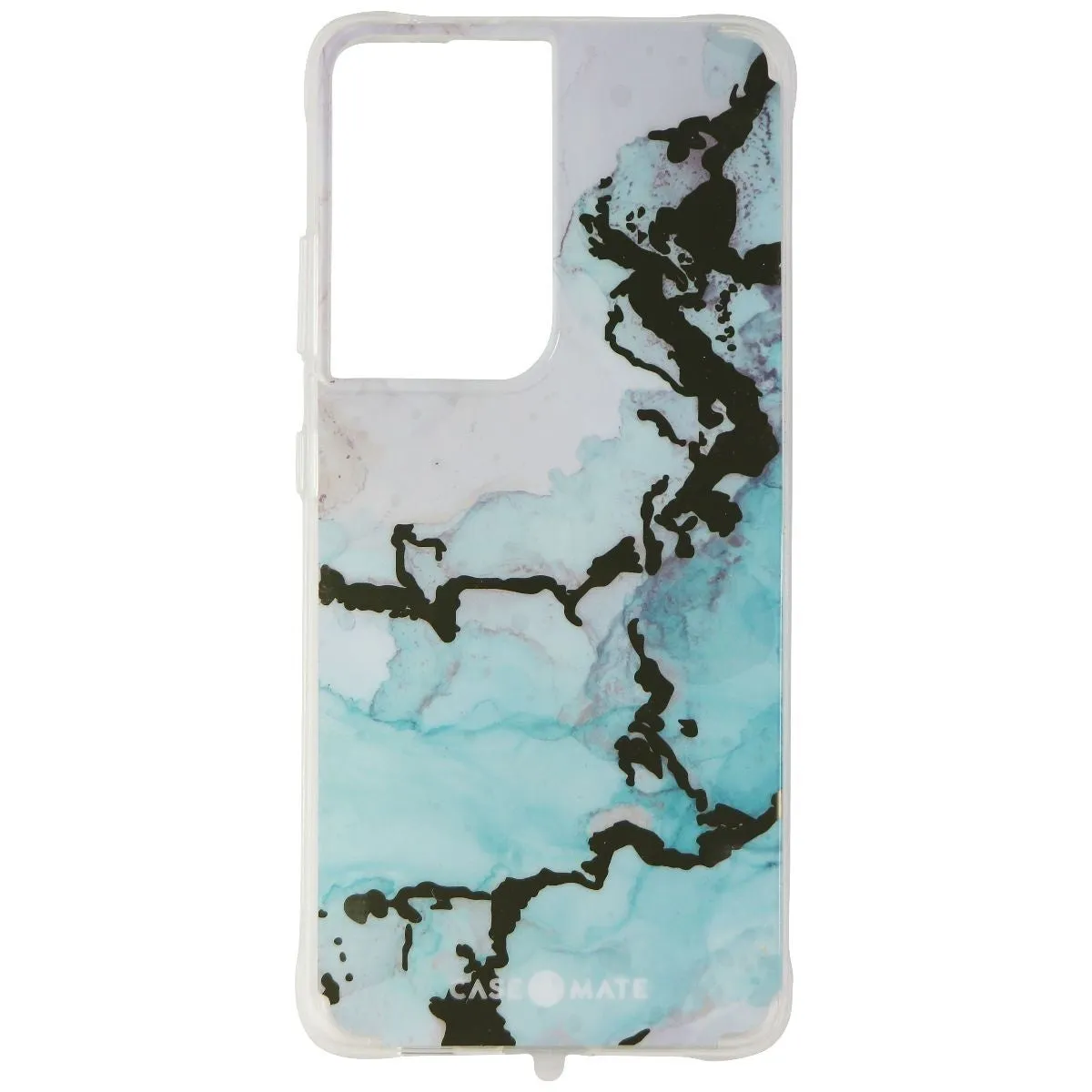 Full Coverage Sporty Appeal Case-Mate Prints Series Hard Case for Samsung Galaxy S21 Ultra 5G - Ocean Marble