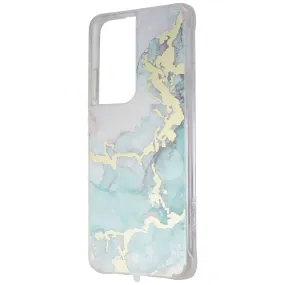 Case-Mate Prints Series Hard Case for Samsung Galaxy S21 Ultra 5G - Ocean Marble Matte Texture