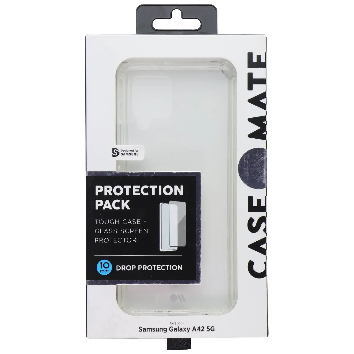 Case-Mate Protection Pack Case & Screen Protector for Galaxy A42 5G - Clear Protective Texture Layer Textured Finish