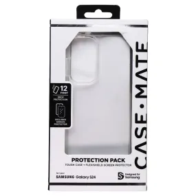Case-Mate Protection Pack Case & Screen Protector for Samsung Galaxy S24 - Clear Premium Surface