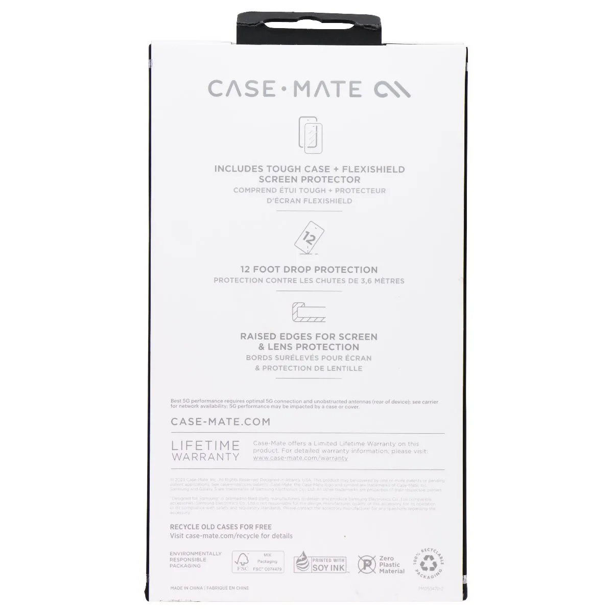 Minimal Aesthetic Case-Mate Protection Pack Case & Screen Protector for Samsung Galaxy S24 - Clear