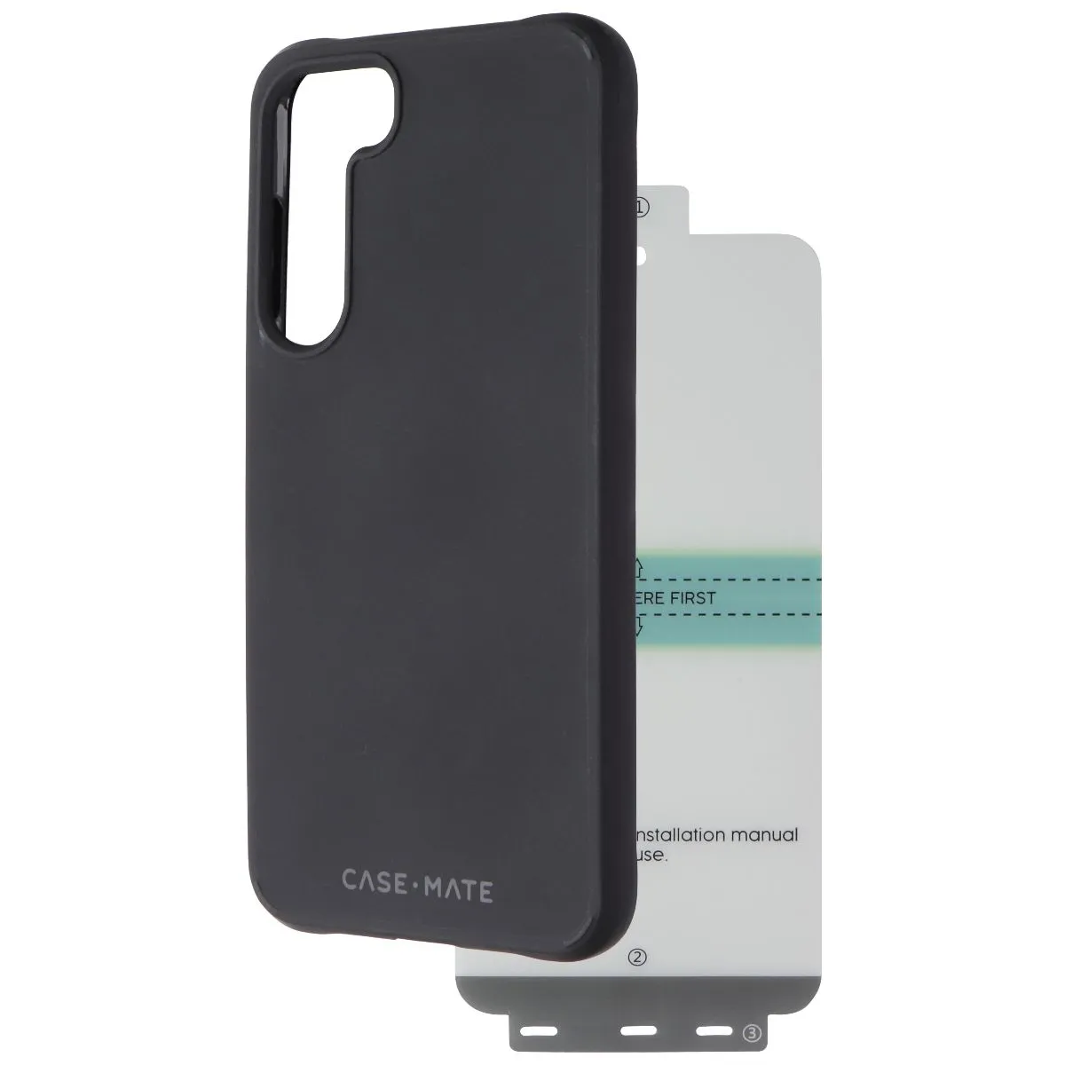 Case-Mate Protection Pack Tough Case & Screen Protector for Galaxy (S23 ) Black Compact Frame