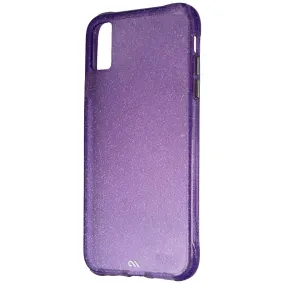Case-Mate Sheer Crystal Hard Case for Apple iPhone Xs Max - Crystal Purple Casual Texture Matte Design Texture