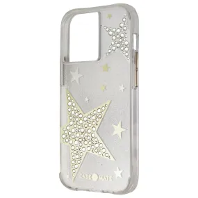 Case-Mate Sheer Superstar Case for iPhone 13 Pro - Clear/Rhinestone Stars Anti Slip