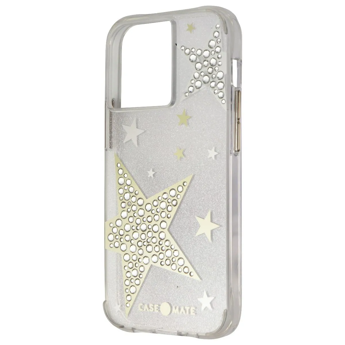 Case-Mate Sheer Superstar Case for iPhone 13 Pro - Clear/Rhinestone Stars Anti Slip