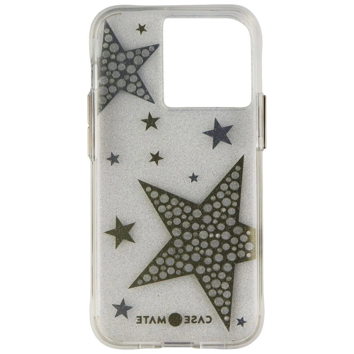 Case-Mate Sheer Superstar Case for iPhone 13 Pro - Clear/Rhinestone Stars Premium Texture Design Stylish Detailing