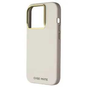 Magnetic Mount Soft Cushion Case-Mate Silicone Case for MagSafe for Apple iPhone 15 Pro - Beige
