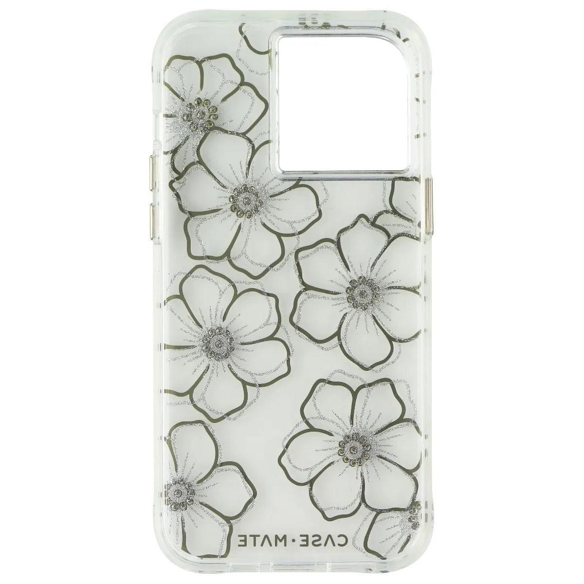 Textured Detail Case-Mate Tough Clear Series Case for iPhone 14 Pro Max - Floral Gems